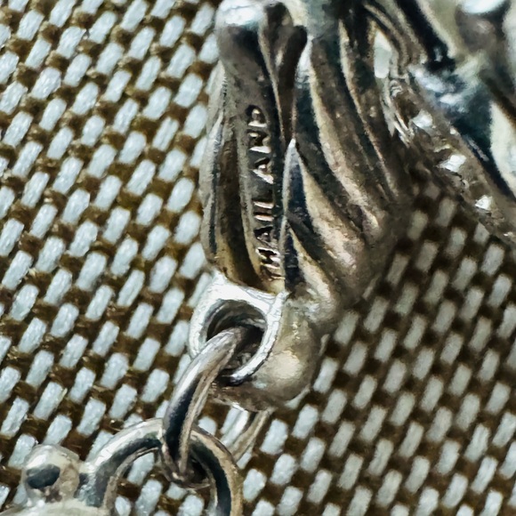 Judith Ripka Lock n Key Silver Chain Necklace - Picture 6 of 8